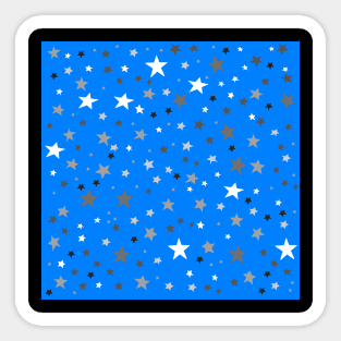 Stars In A Sea of Azure Blue Sticker